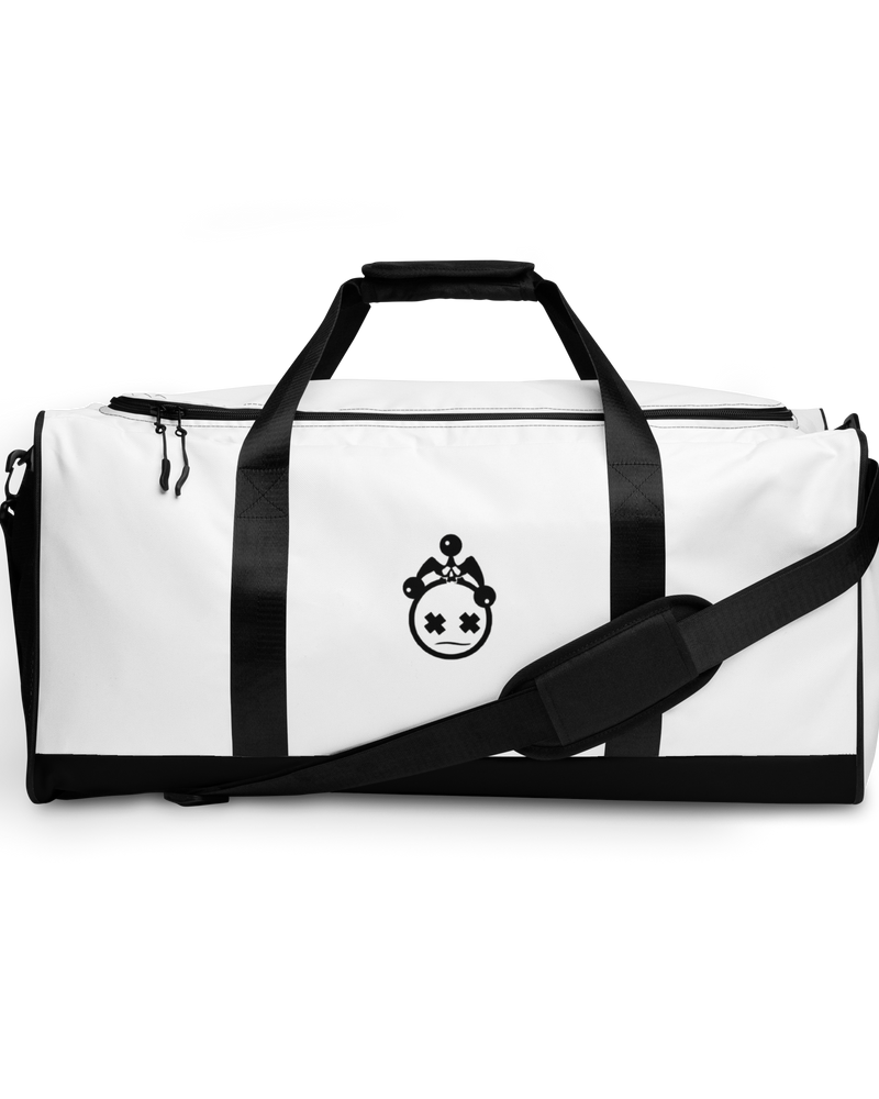 White Jester Head Duffle Bag