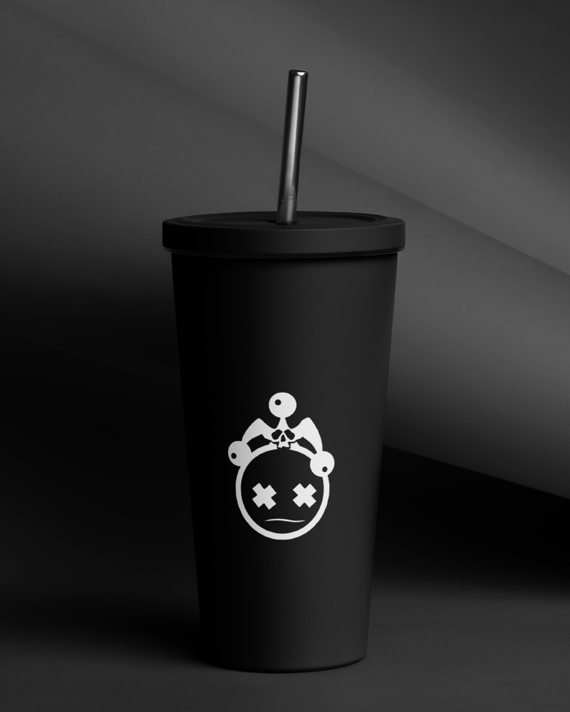 Jester and Diamonds Icon Tumbler With Straw