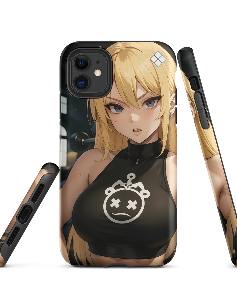 "Blonde Gym Baddie" Tough Case for iPhone®