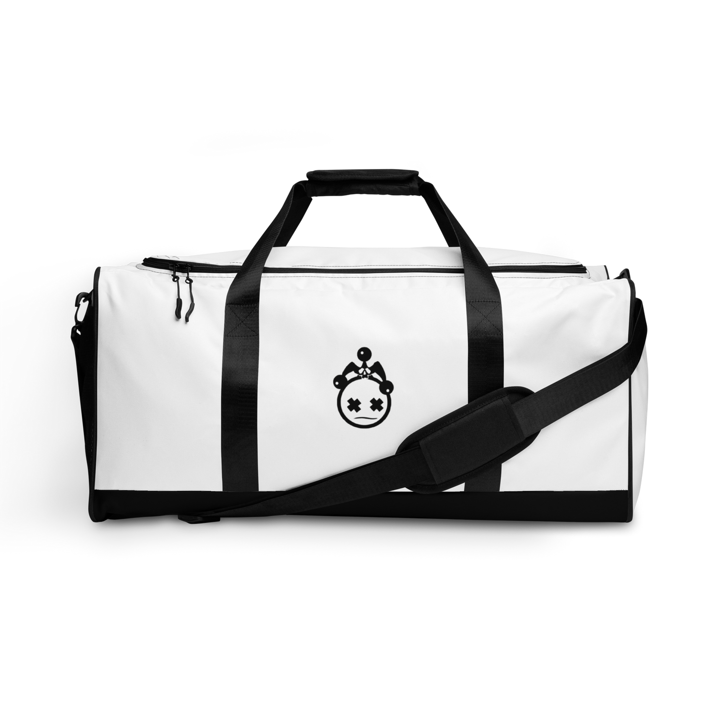 White Jester Head Duffle Bag