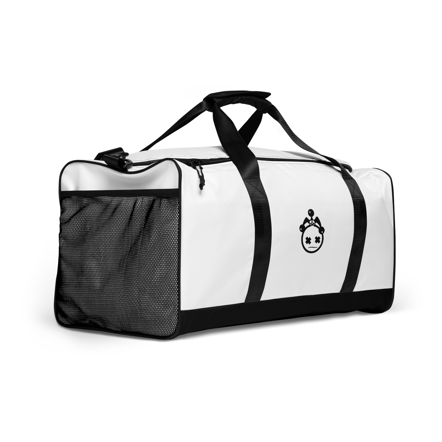 White Jester Head Duffle Bag