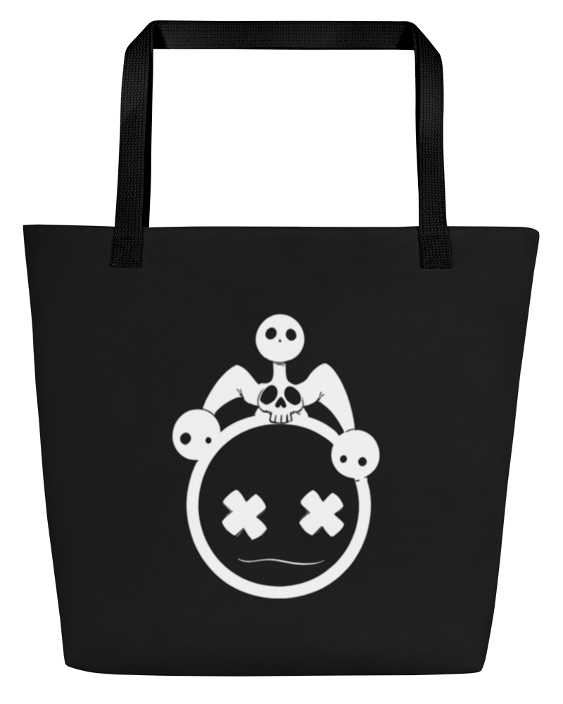 Chaotic Jester Head/Hardcore Logo Tote Bag
