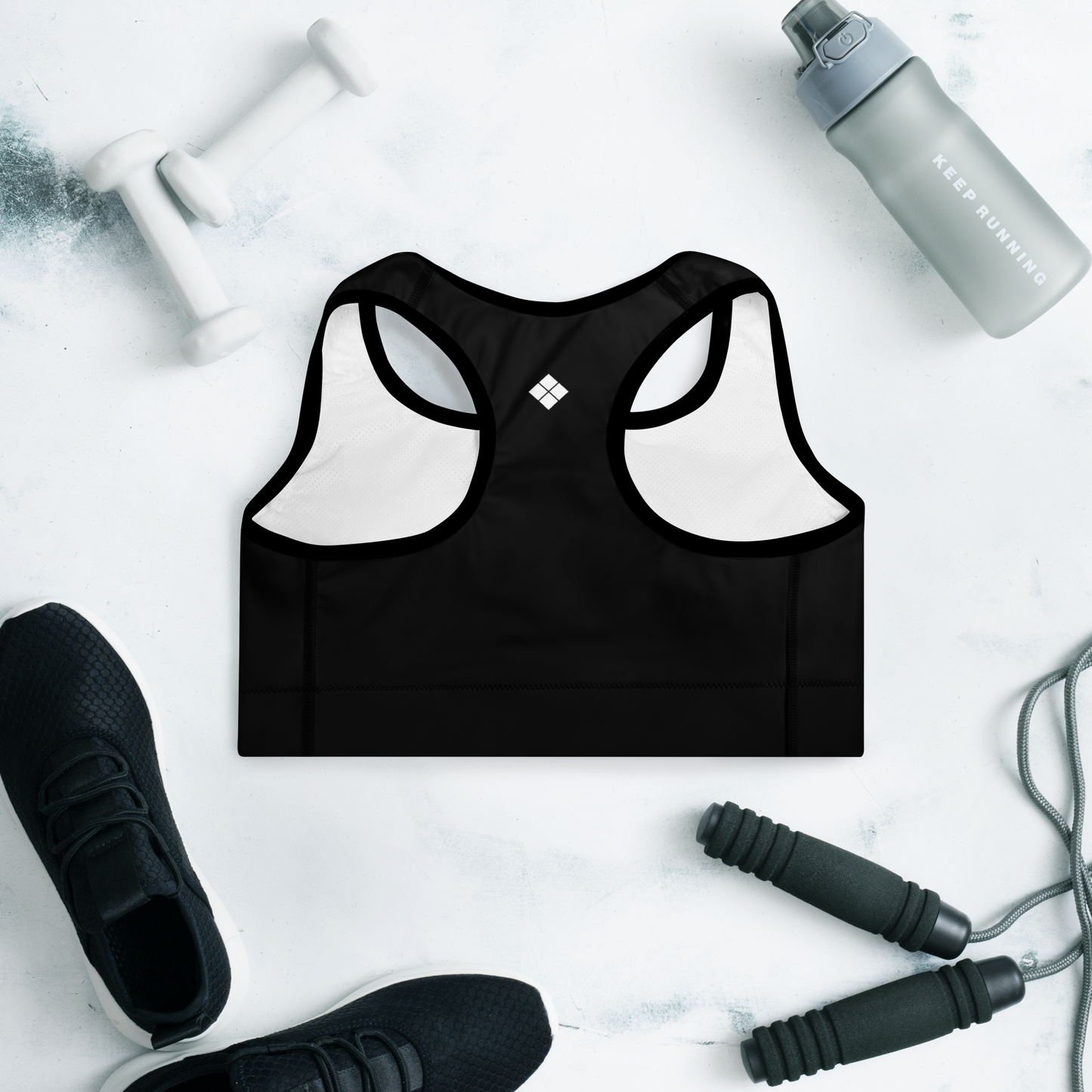 Black Jester Padded Sports Bra