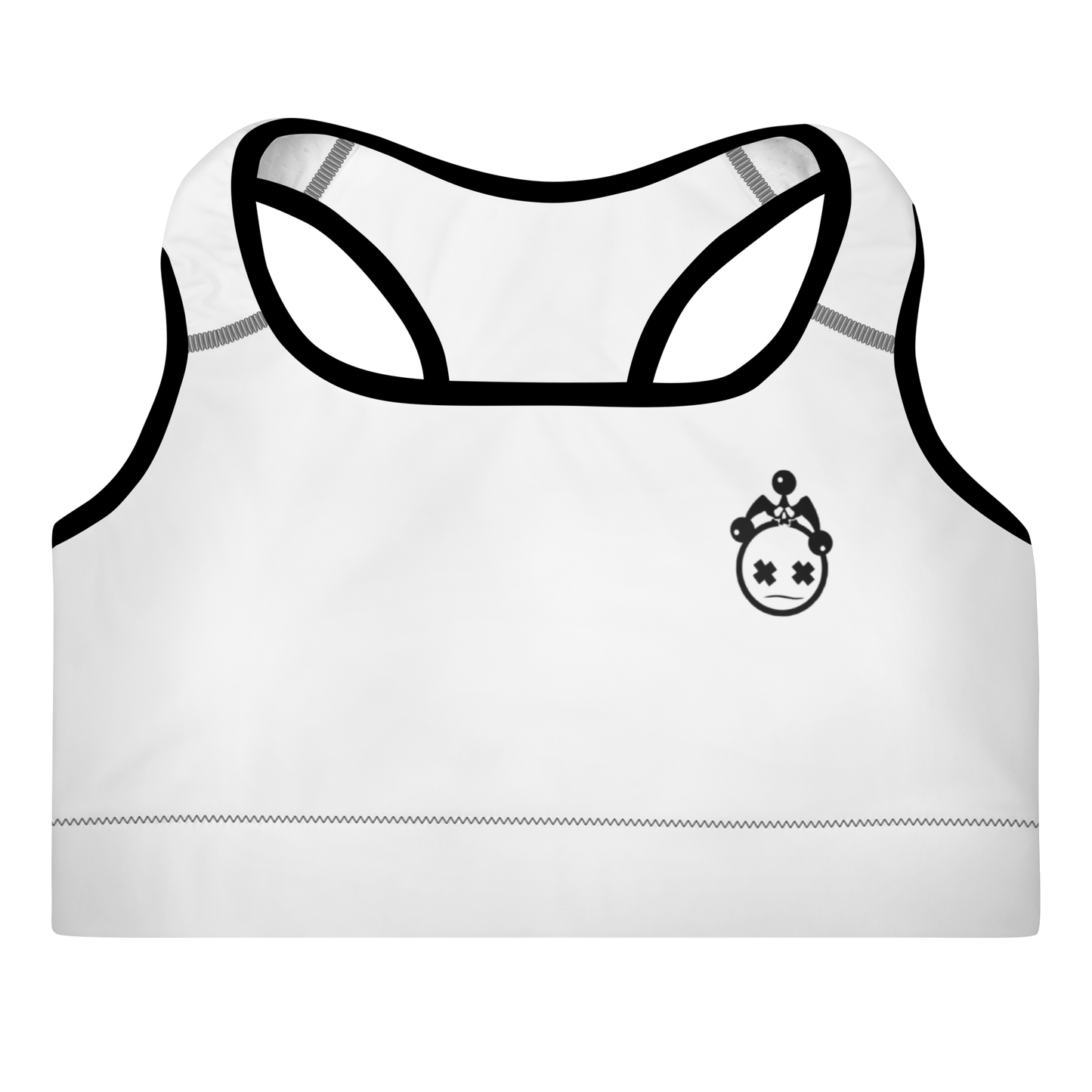 White Jester Padded Sports Bra
