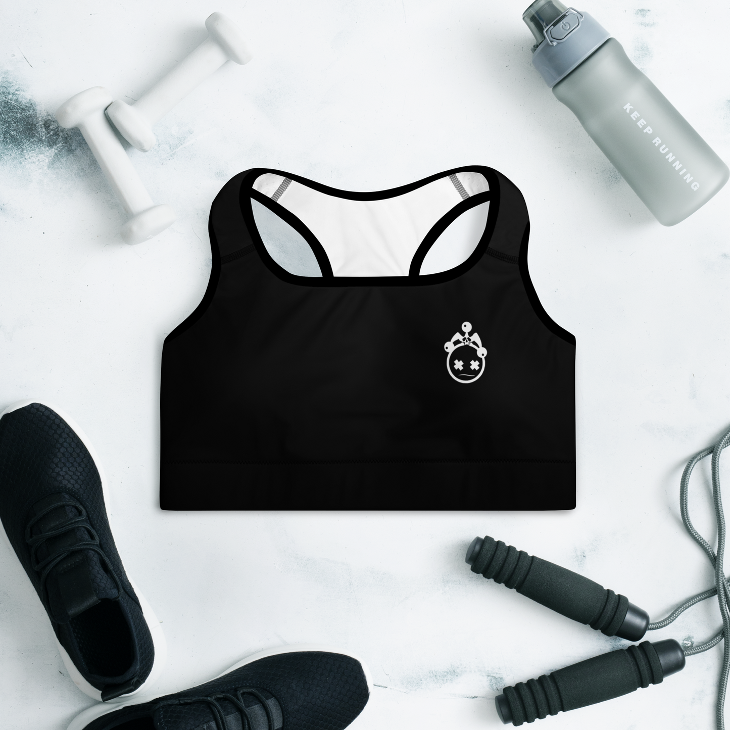 Black Jester Padded Sports Bra