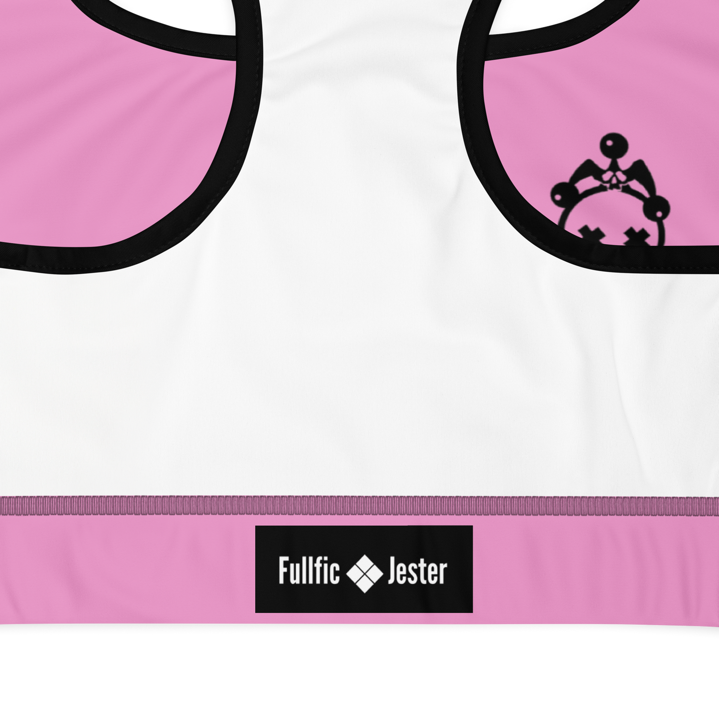 Pink & Black Jester Padded Sports Bra