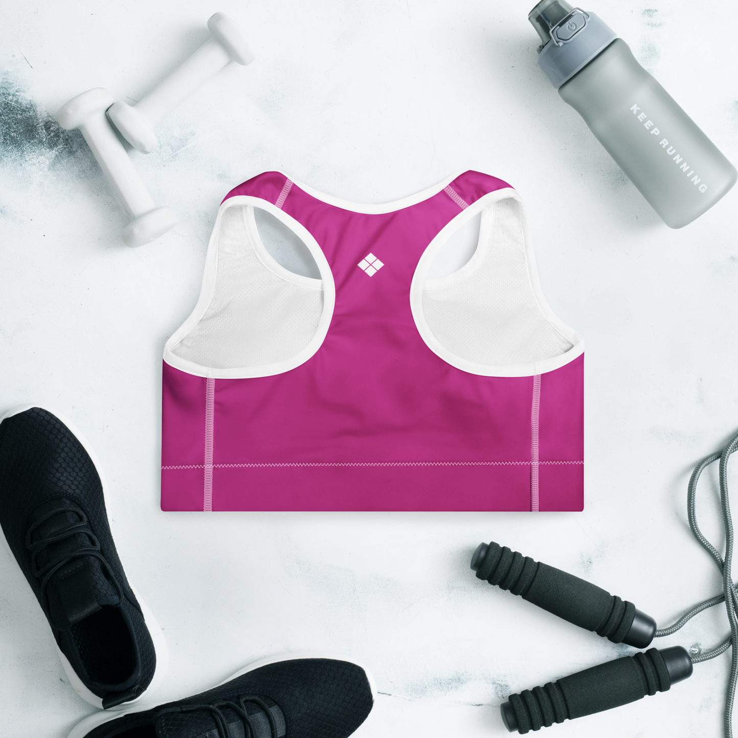 Pink Jester Padded Sports Bra