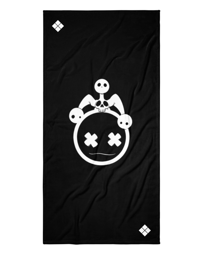 Chaotic Jester Head Beach Towel
