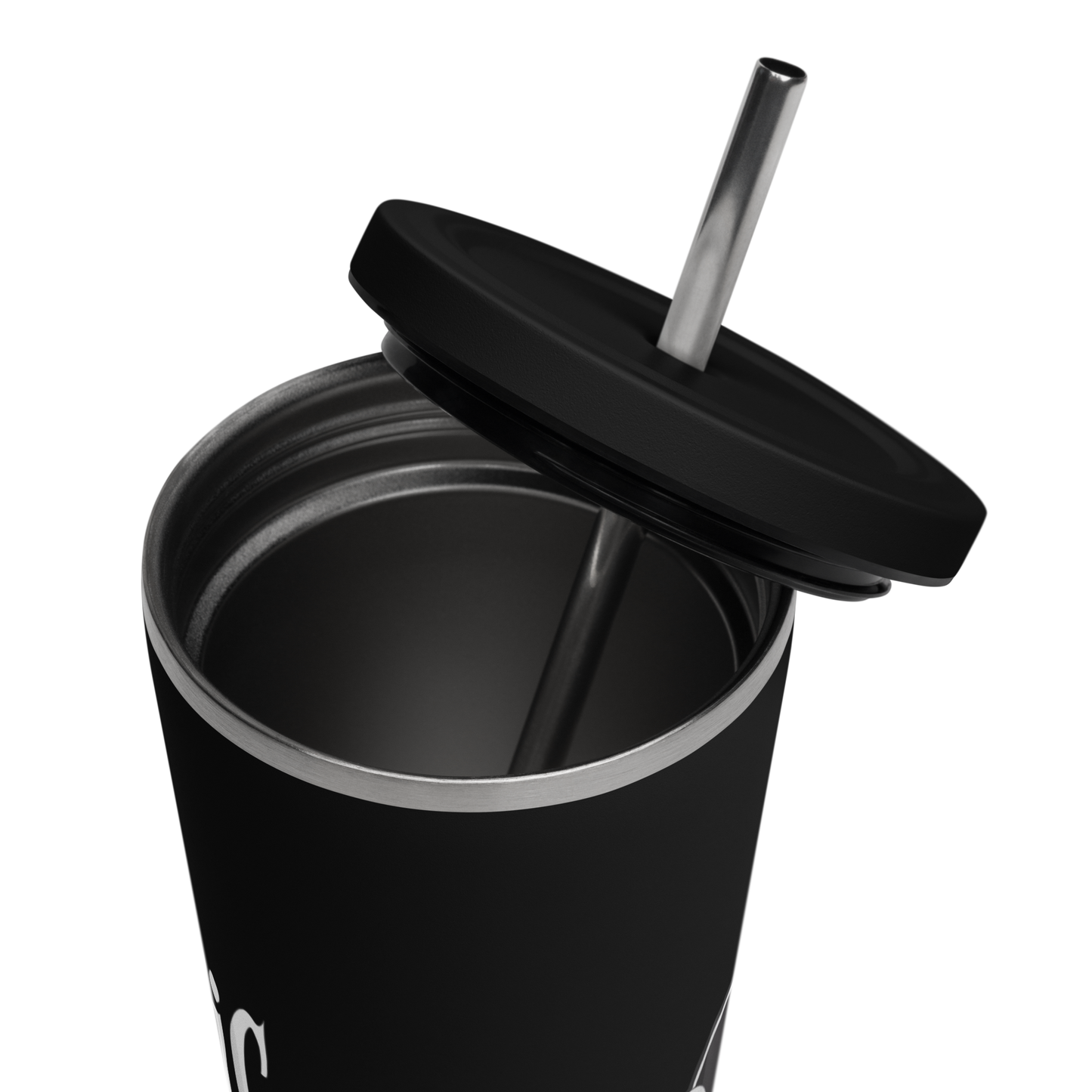 Skull & Bones/Hardcore Logo Tumbler With Straw