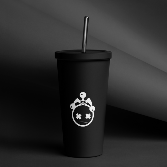 Jester and Diamonds Icon Tumbler With Straw