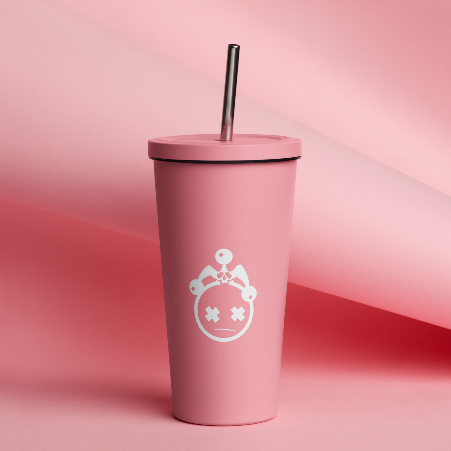 Jester and Diamonds Icon Tumbler With Straw