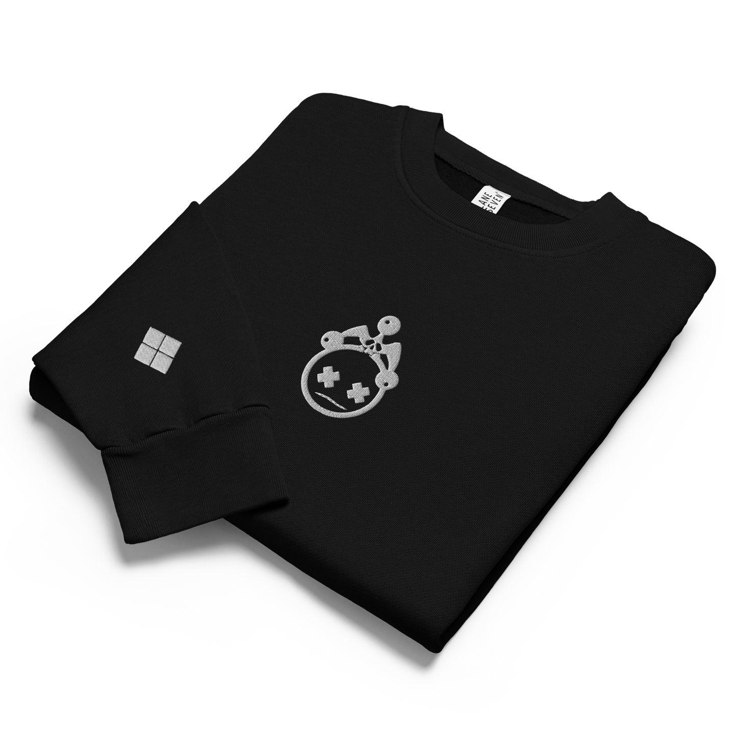 Embroidered Jester Head Urban Sweatshirt (Centered)