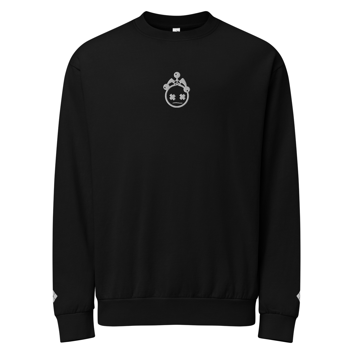 Embroidered Jester Head Urban Sweatshirt (Centered)