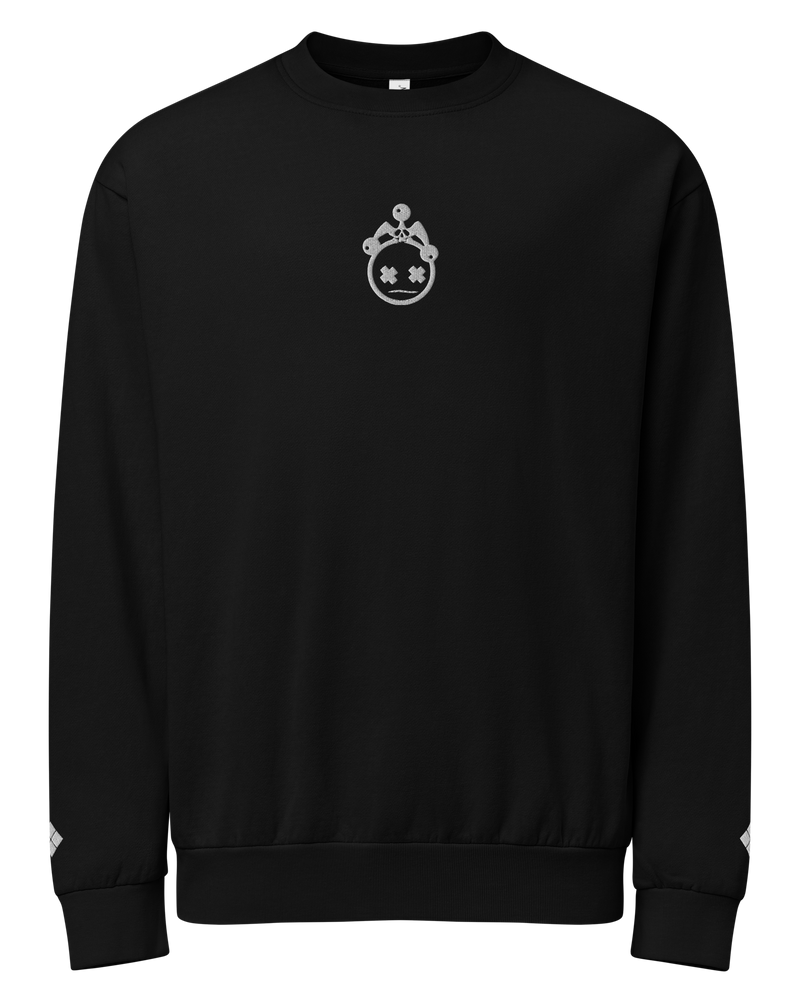 Embroidered Jester Head Urban Sweatshirt (Centered)