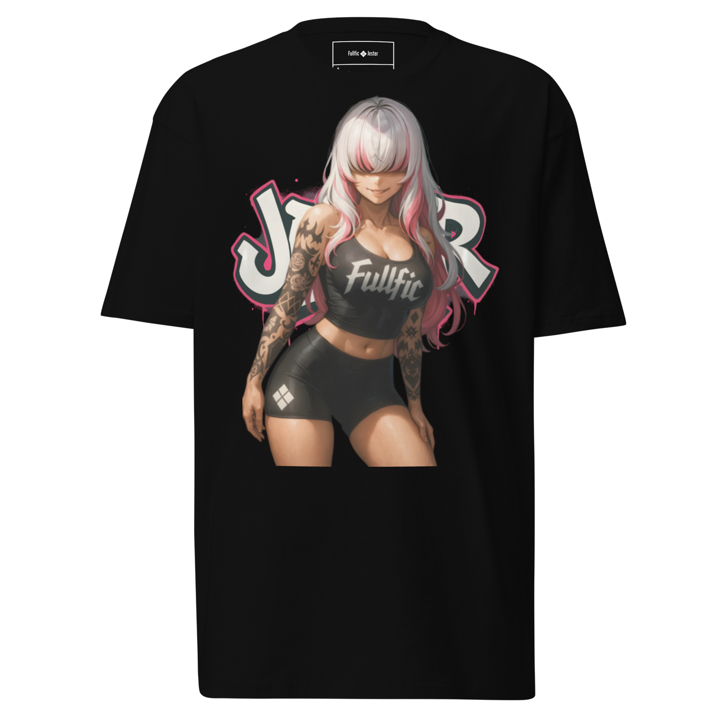 "Pink Haired Gym Baddie" Heavyweight Tee