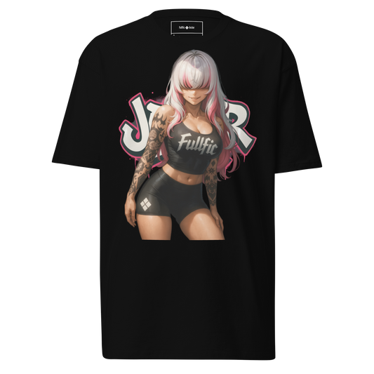 "Pink Haired Gym Baddie" Heavyweight Tee
