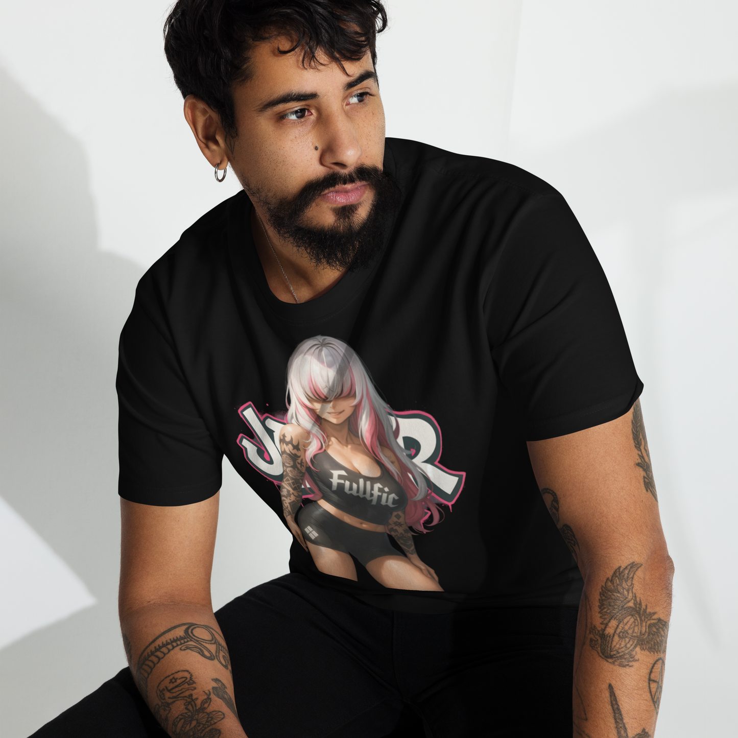"Pink Haired Gym Baddie" Heavyweight Tee