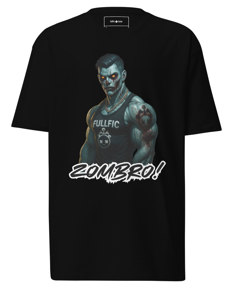 Black "Zombro" Premium Heavyweight Tee