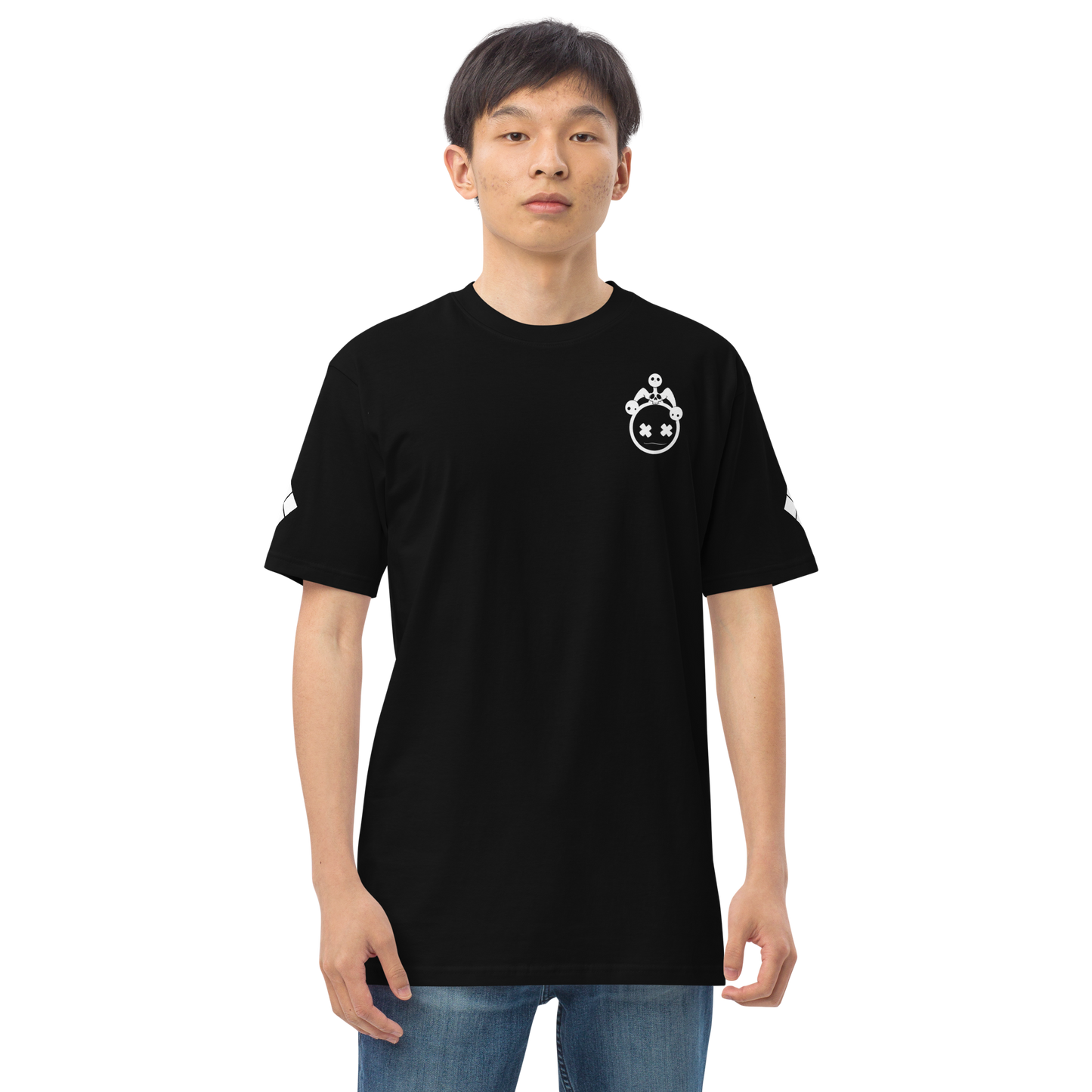 Printed Jester Head With Diamonds Tee