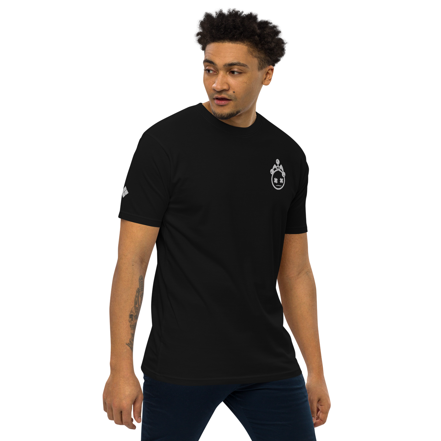 Embroidered Jester Head and Diamonds Icon Tee