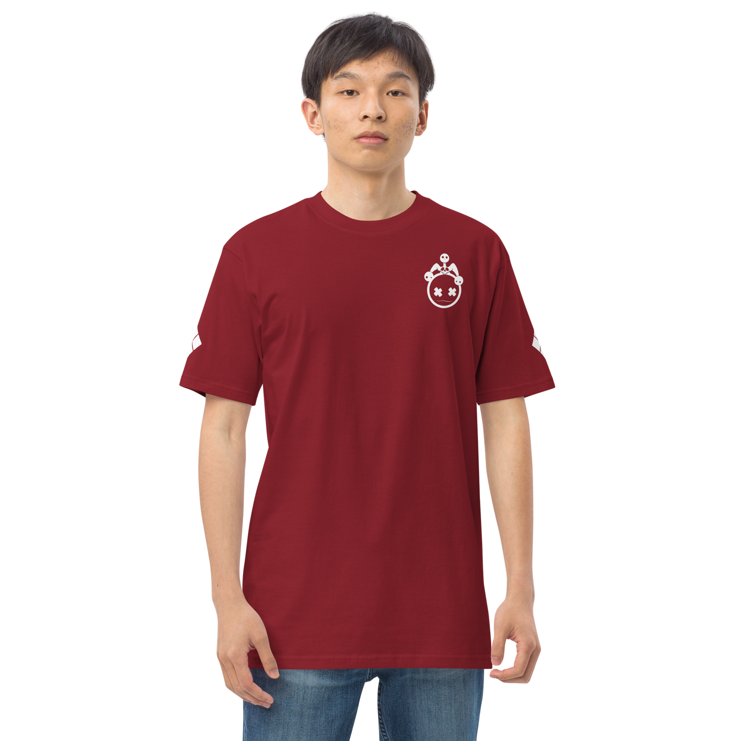 Printed Jester Head With Diamonds Tee