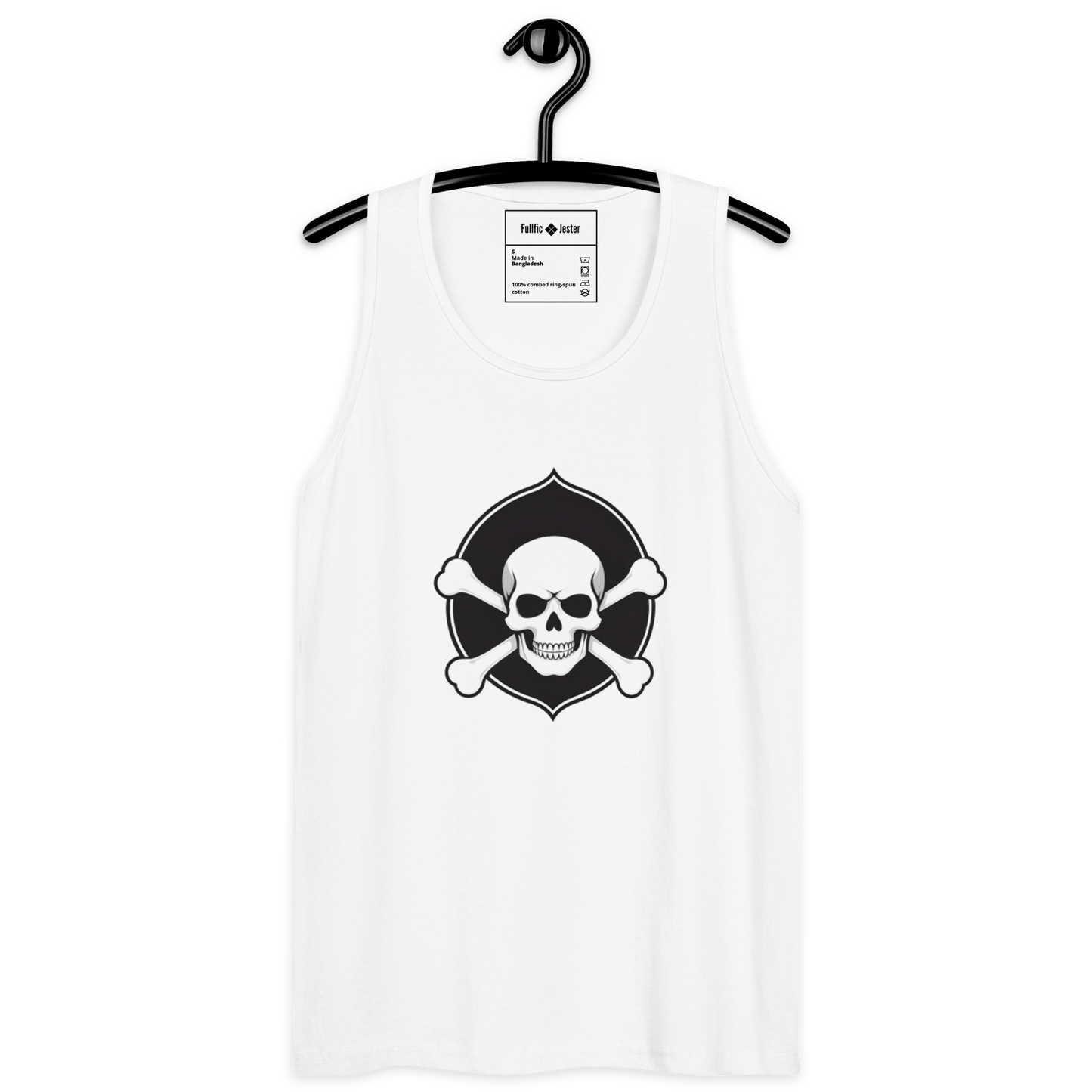 Skull & Bones (White) Premium Tank Top