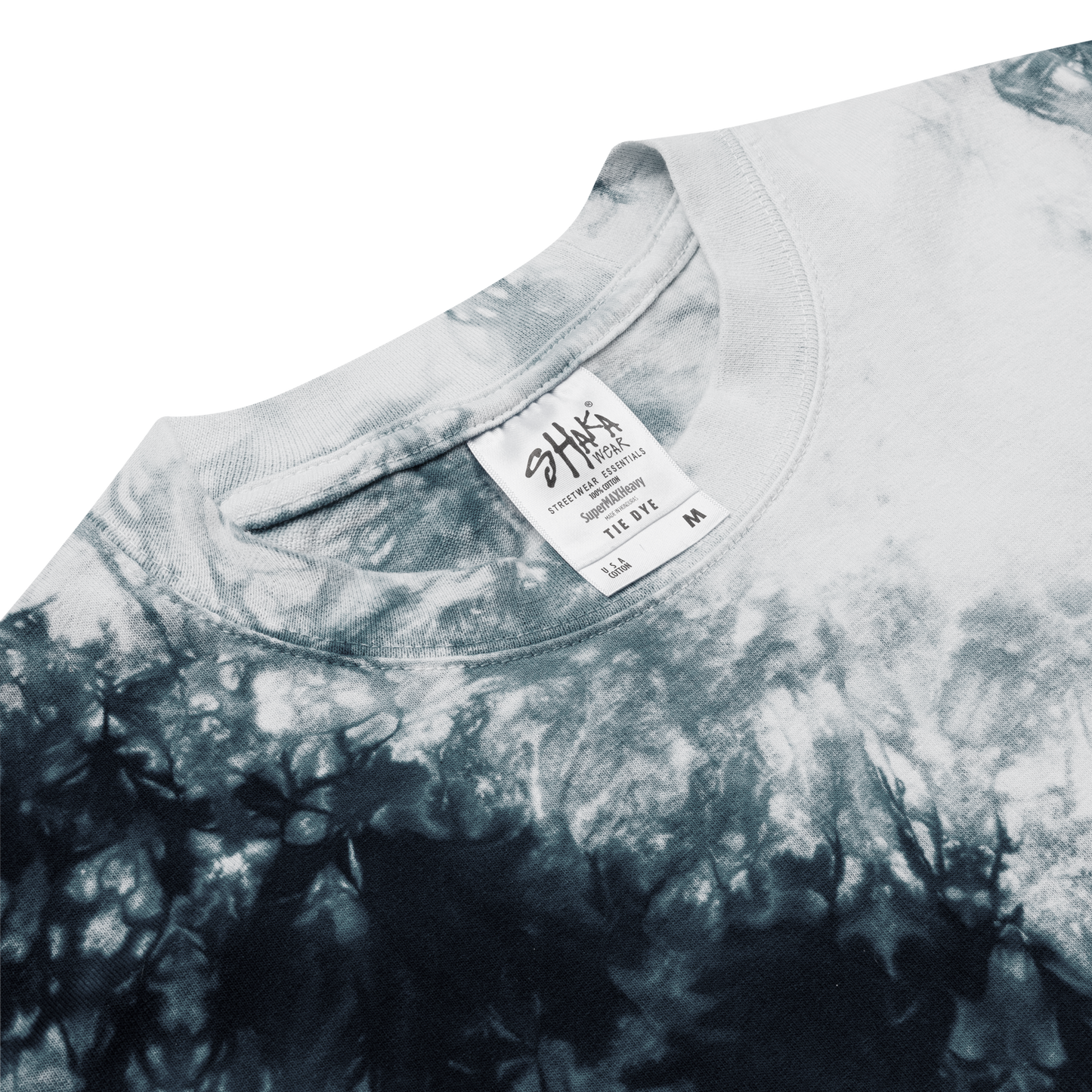 Embroidered Jester Head Oversized Tie-Dye T-shirt