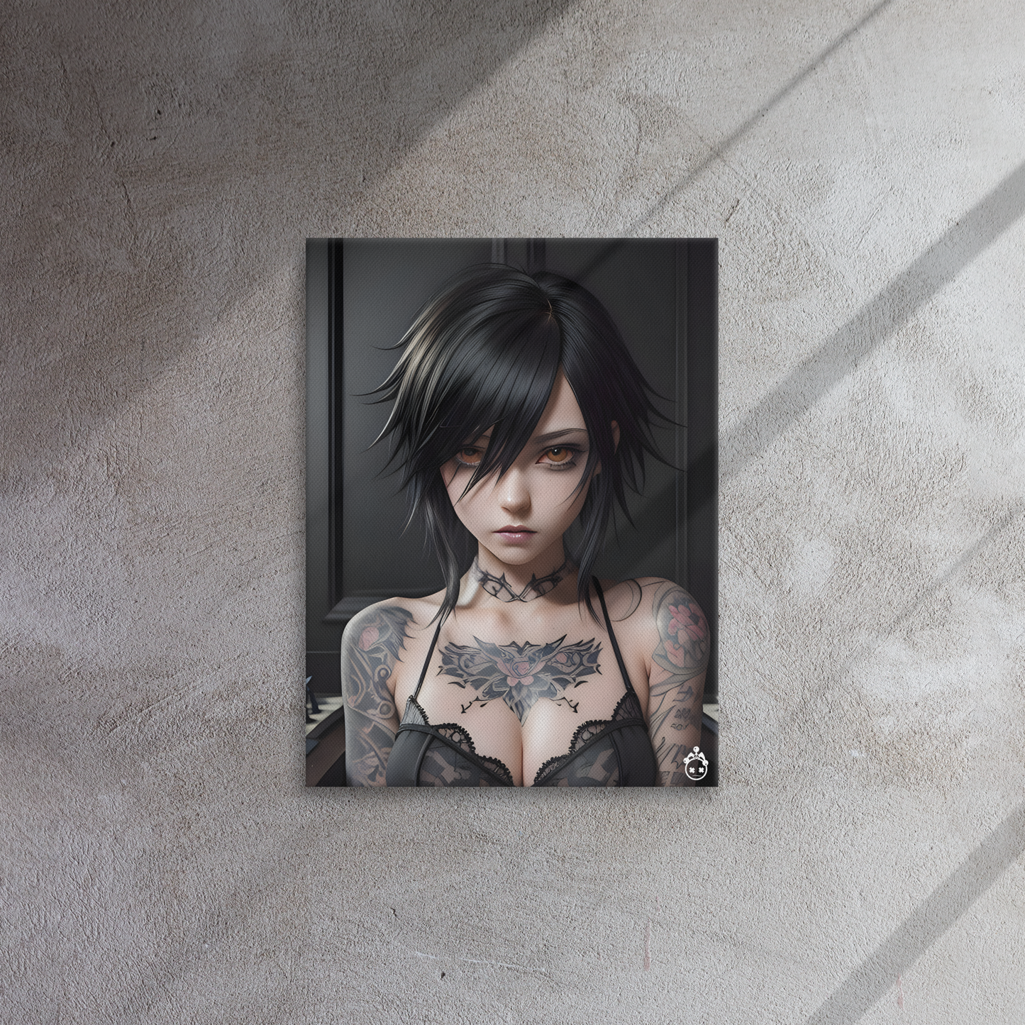 "High-Def Goth Baddie" Canvas