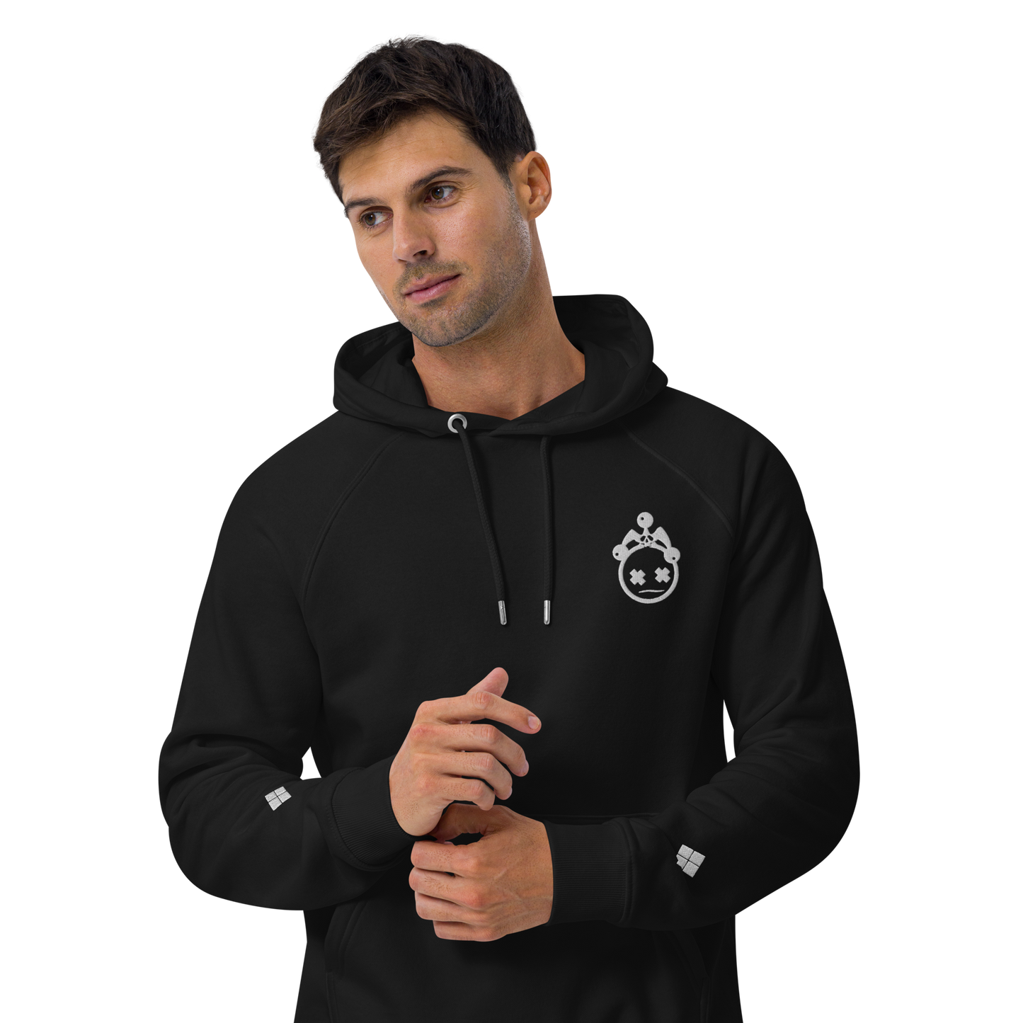 Embroidered Jester Head Unisex Hoodie