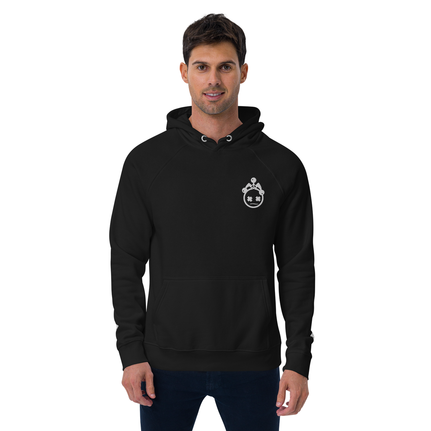 Embroidered Jester Head Unisex Hoodie