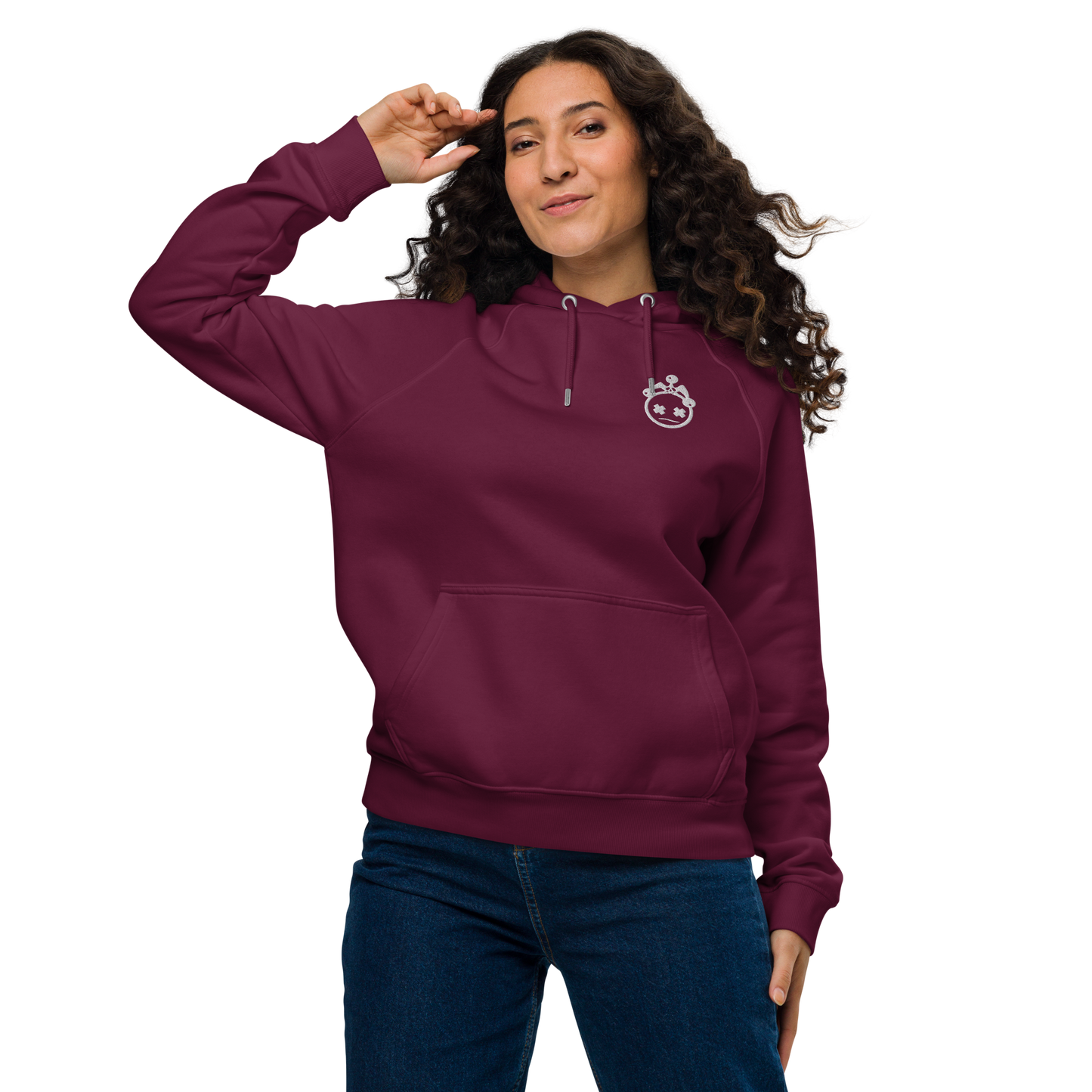Embroidered Jester Head Unisex Hoodie