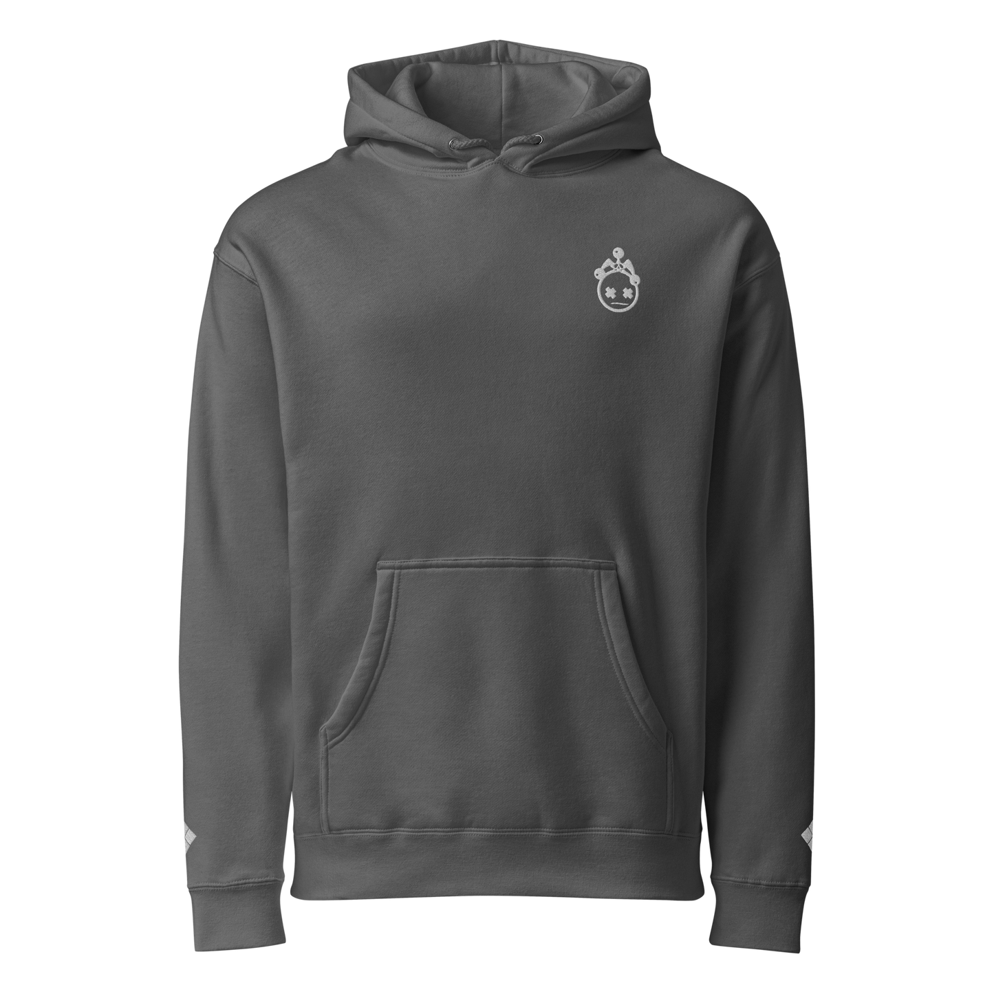 Embroidered Black Camo Heavyweight Hoodie