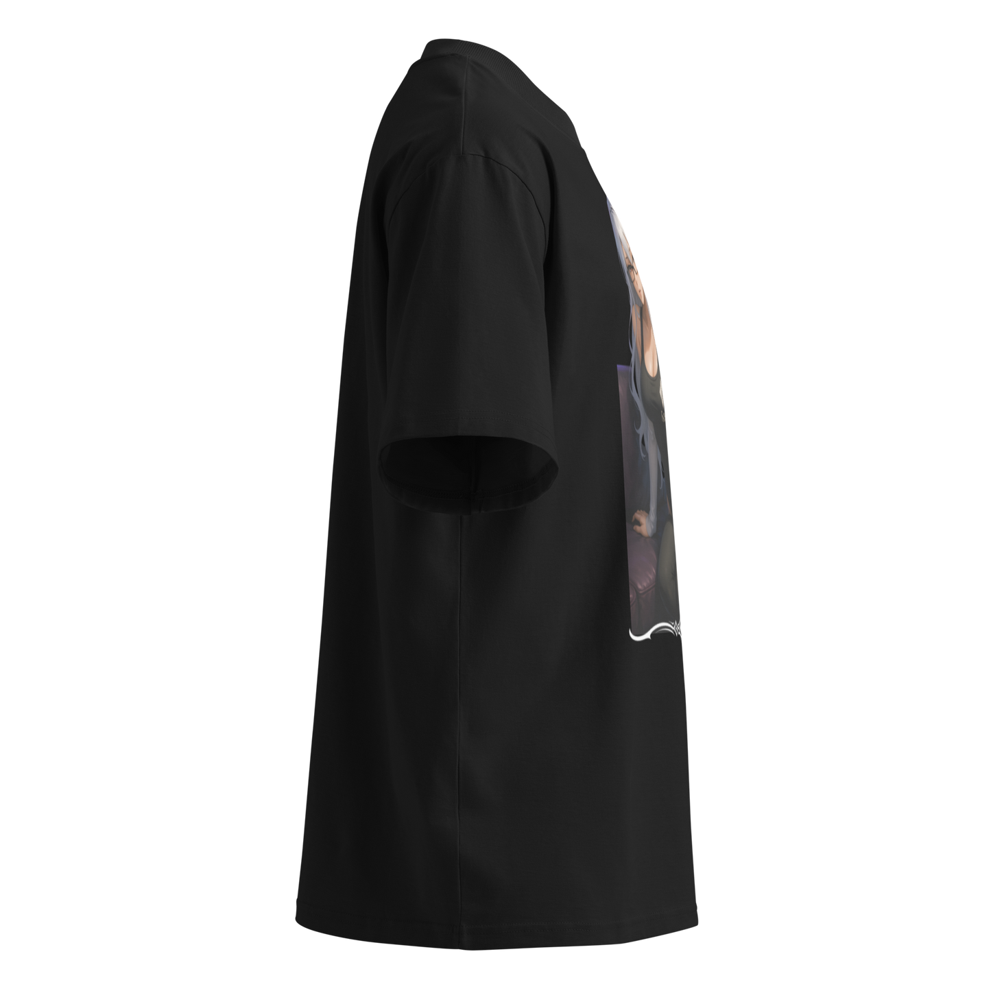 "Saddie But Baddie" Oversized High Neck T-shirt