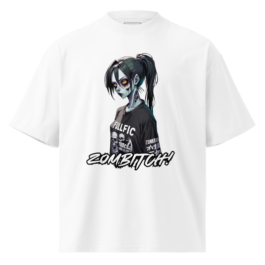 "Zombitch" Oversized High Neck T-shirt