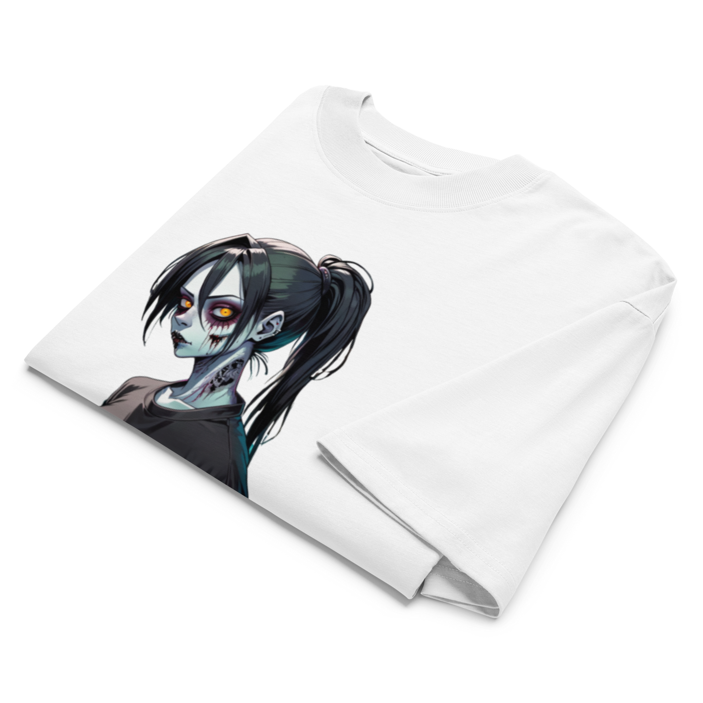 "Zombitch" Oversized High Neck T-shirt