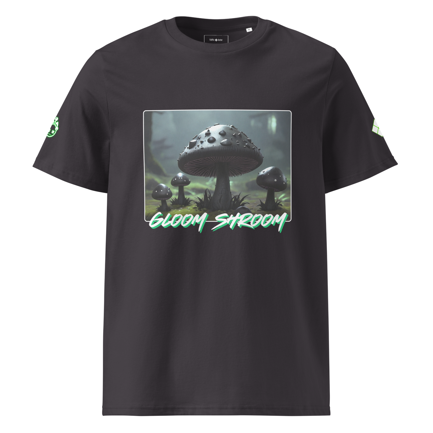 "Gloom-Shroom" Ribbed Neck T-shirt