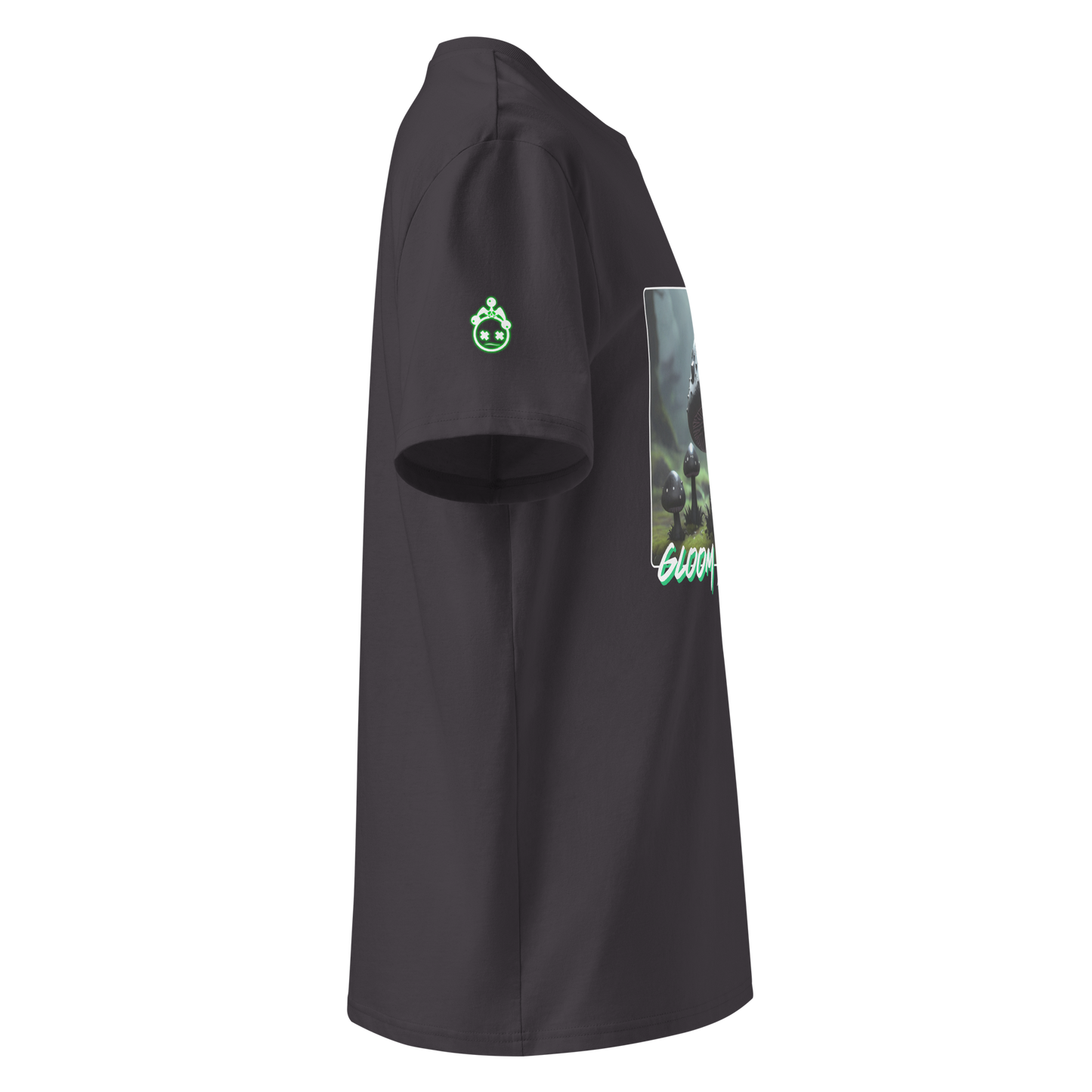 "Gloom-Shroom" Ribbed Neck T-shirt