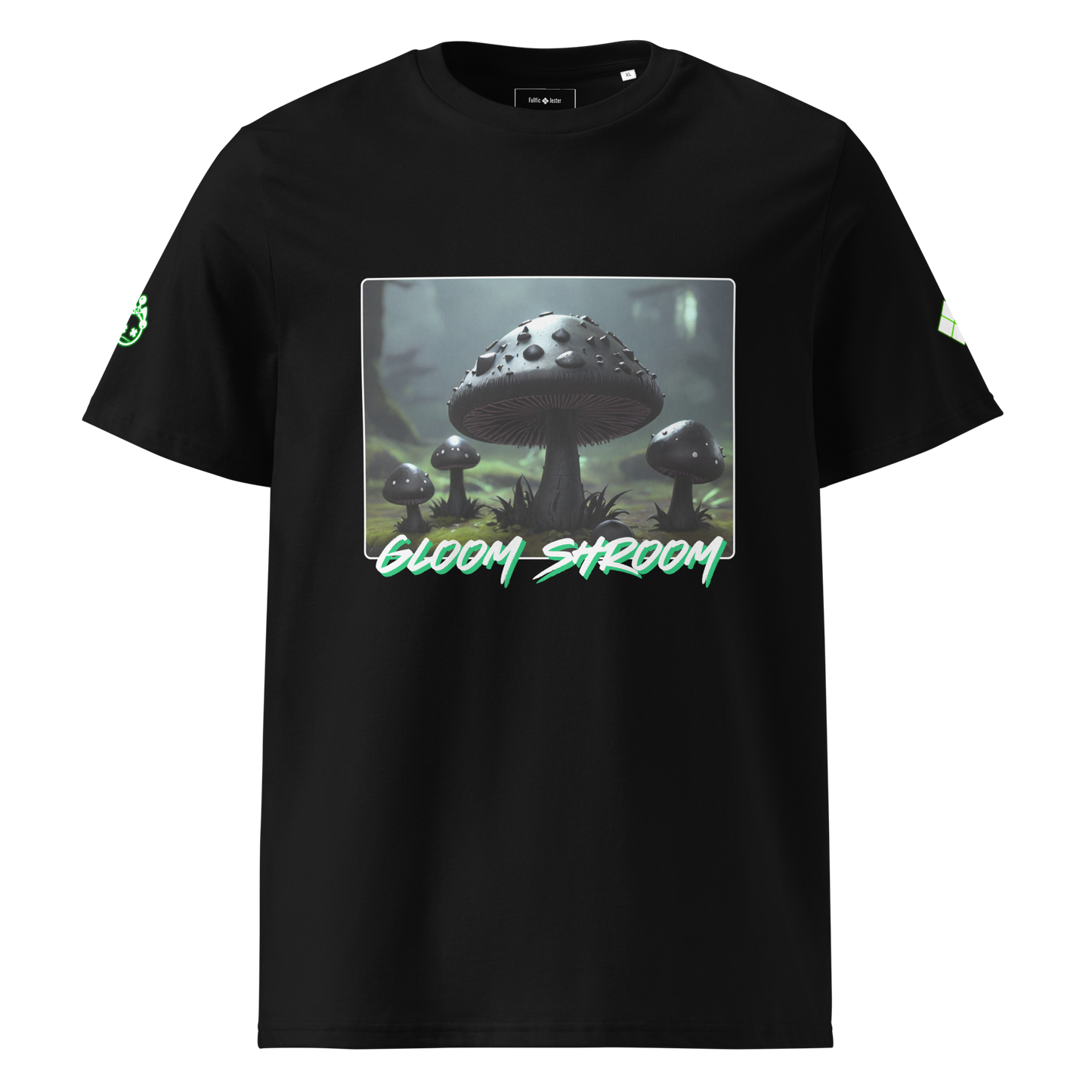 "Gloom-Shroom" Ribbed Neck T-shirt