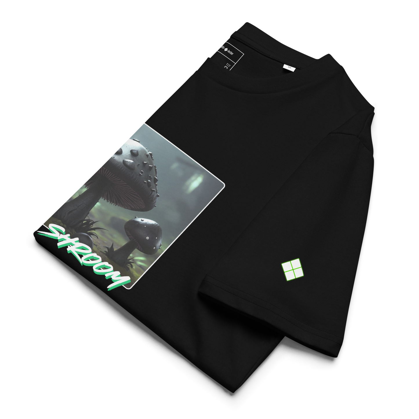 "Gloom-Shroom" Ribbed Neck T-shirt