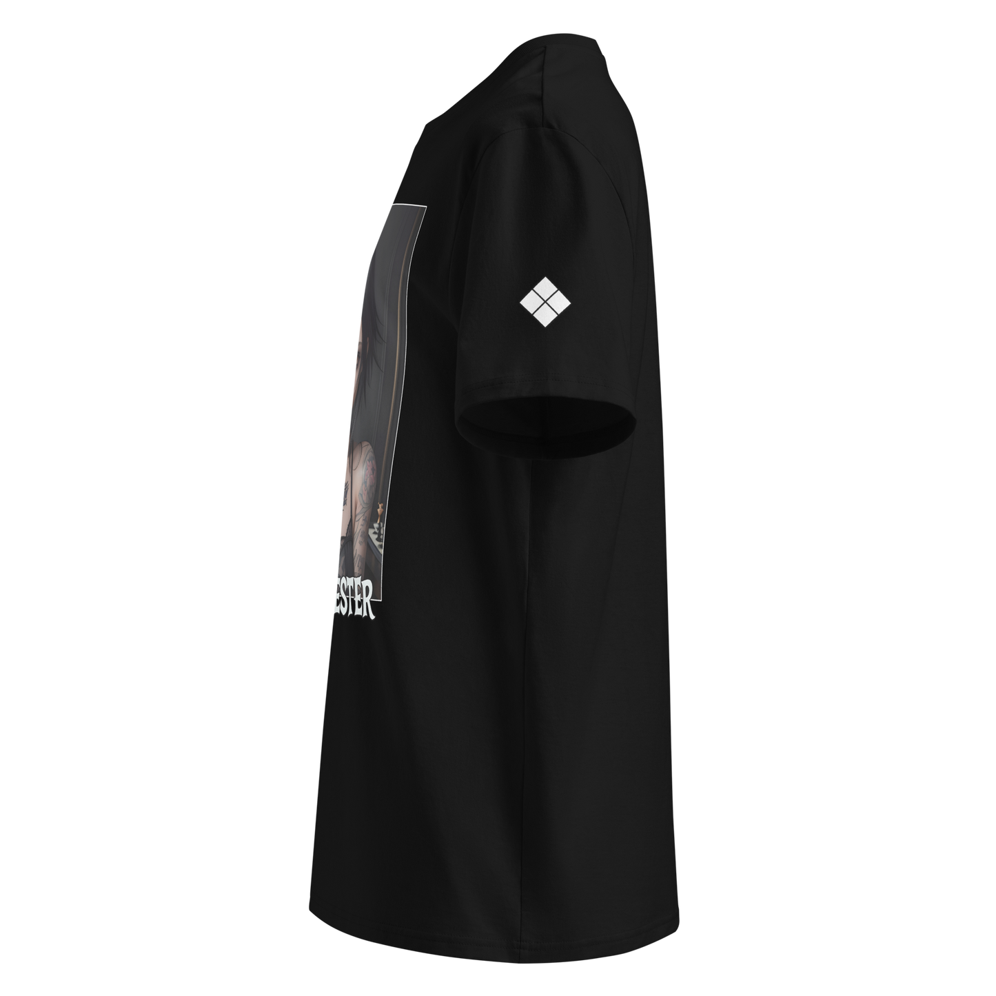 "High-Def Goth Baddie" Ribbed Neck T-shirt