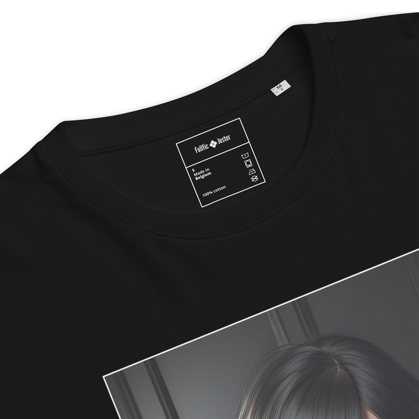"High-Def Goth Baddie" Ribbed Neck T-shirt