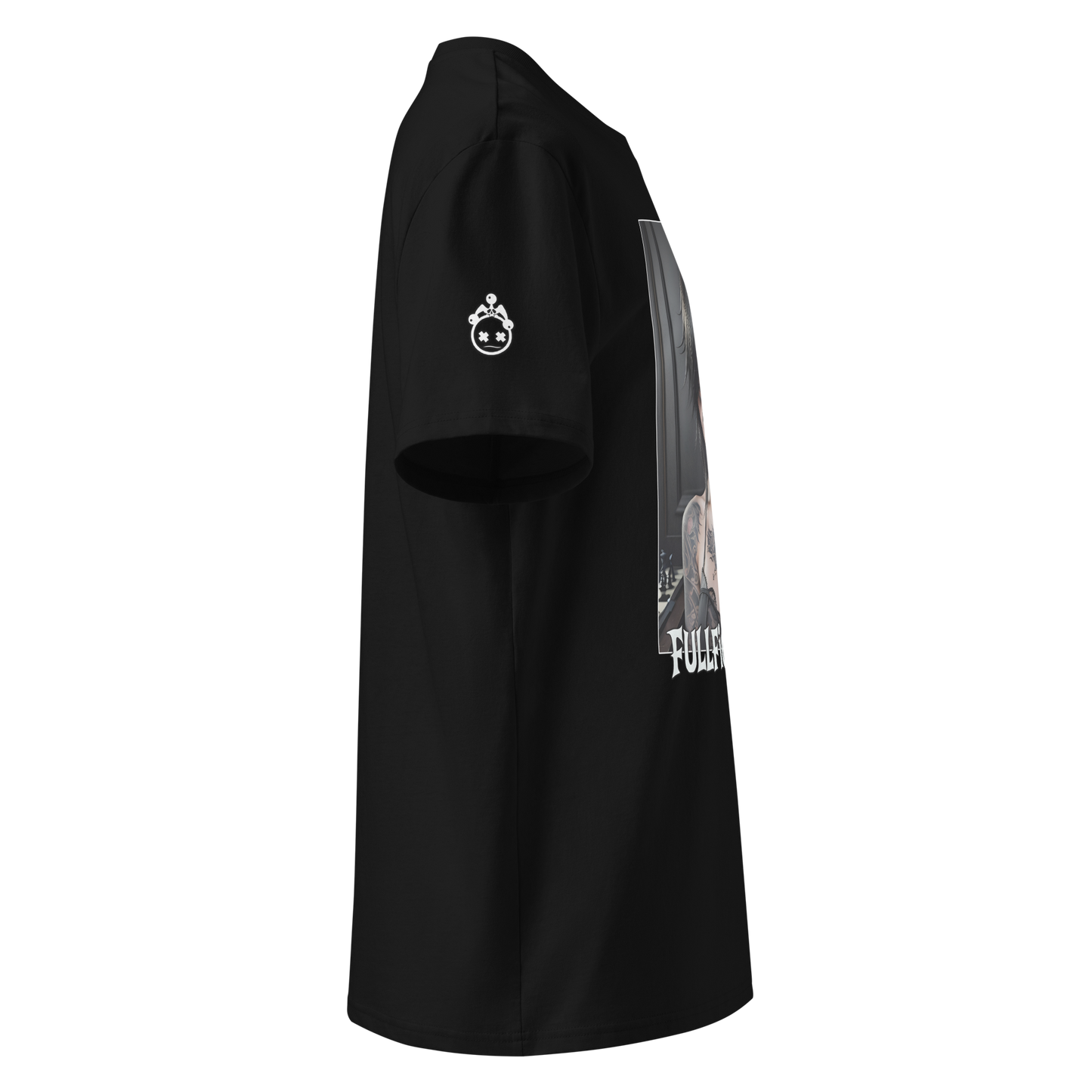 "High-Def Goth Baddie" Ribbed Neck T-shirt