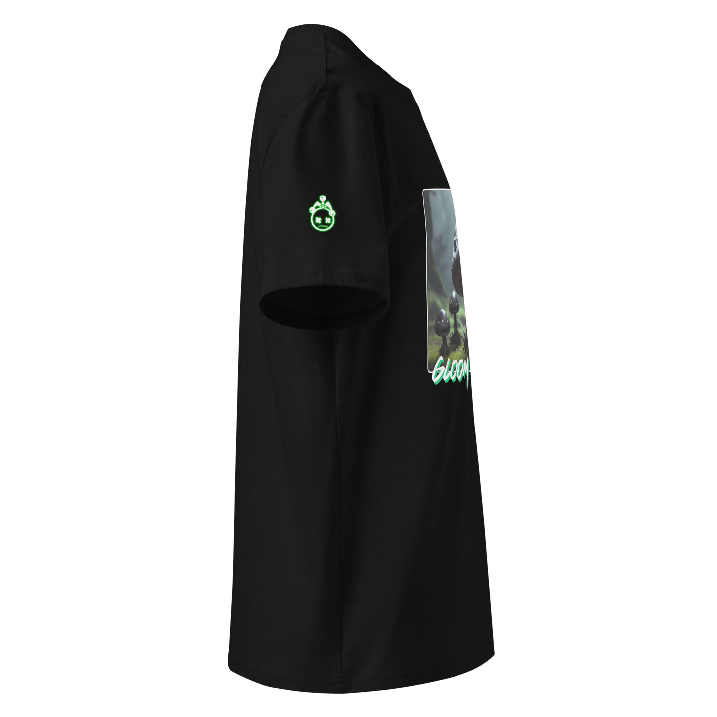 "Gloom-Shroom" Ribbed Neck T-shirt