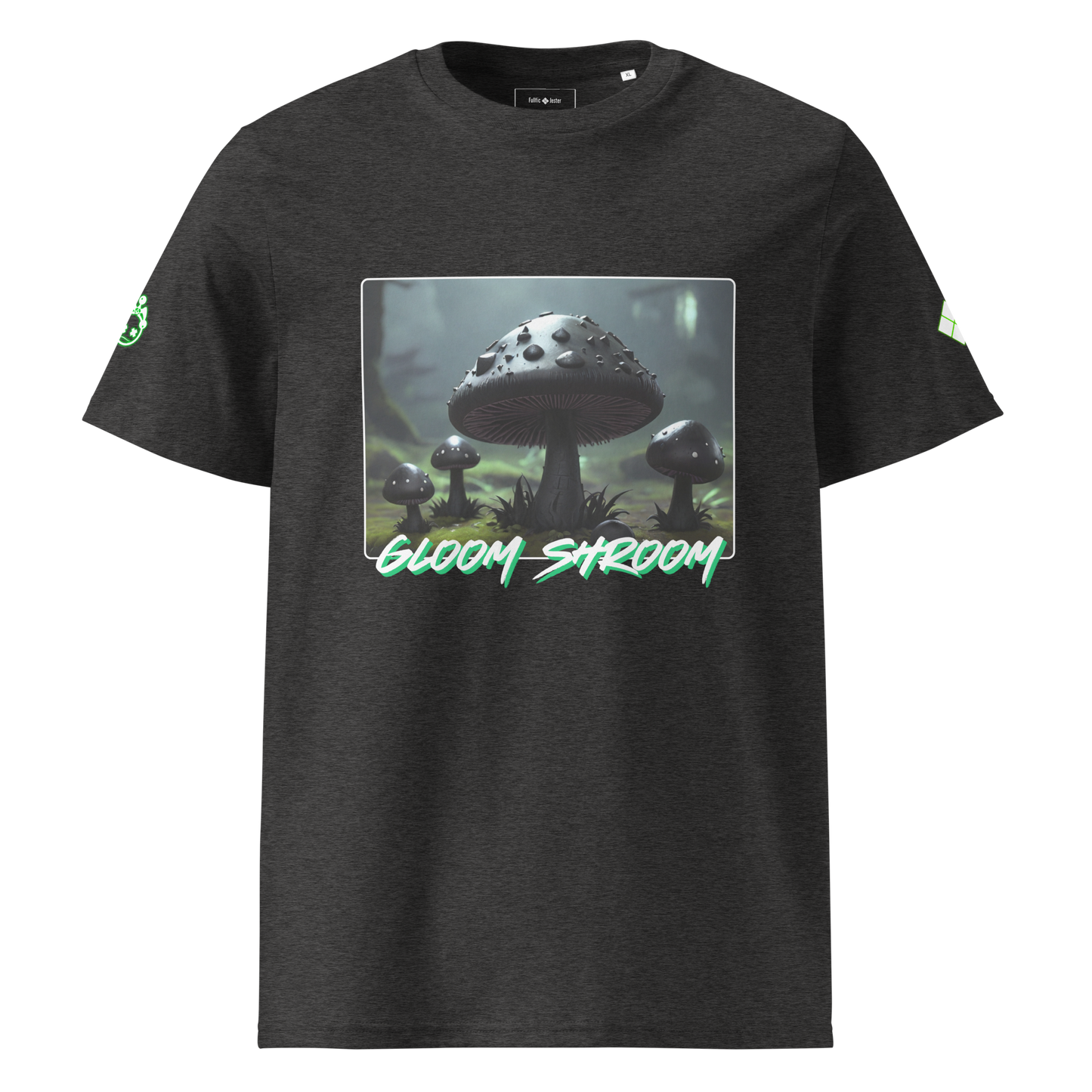 "Gloom-Shroom" Ribbed Neck T-shirt