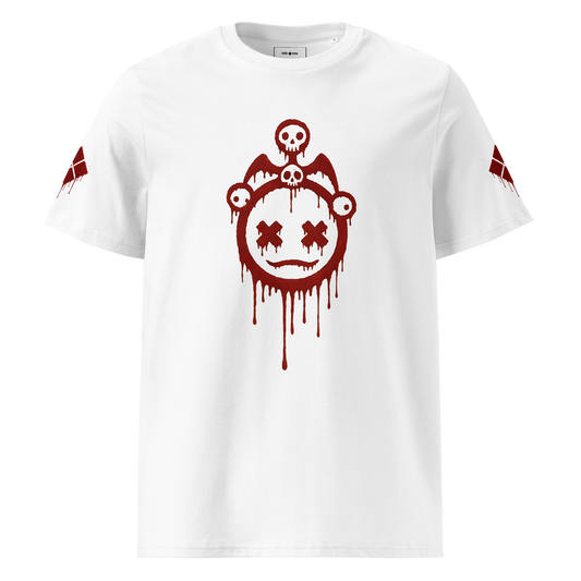 Blood Drip Ribbed Neck T-shirt