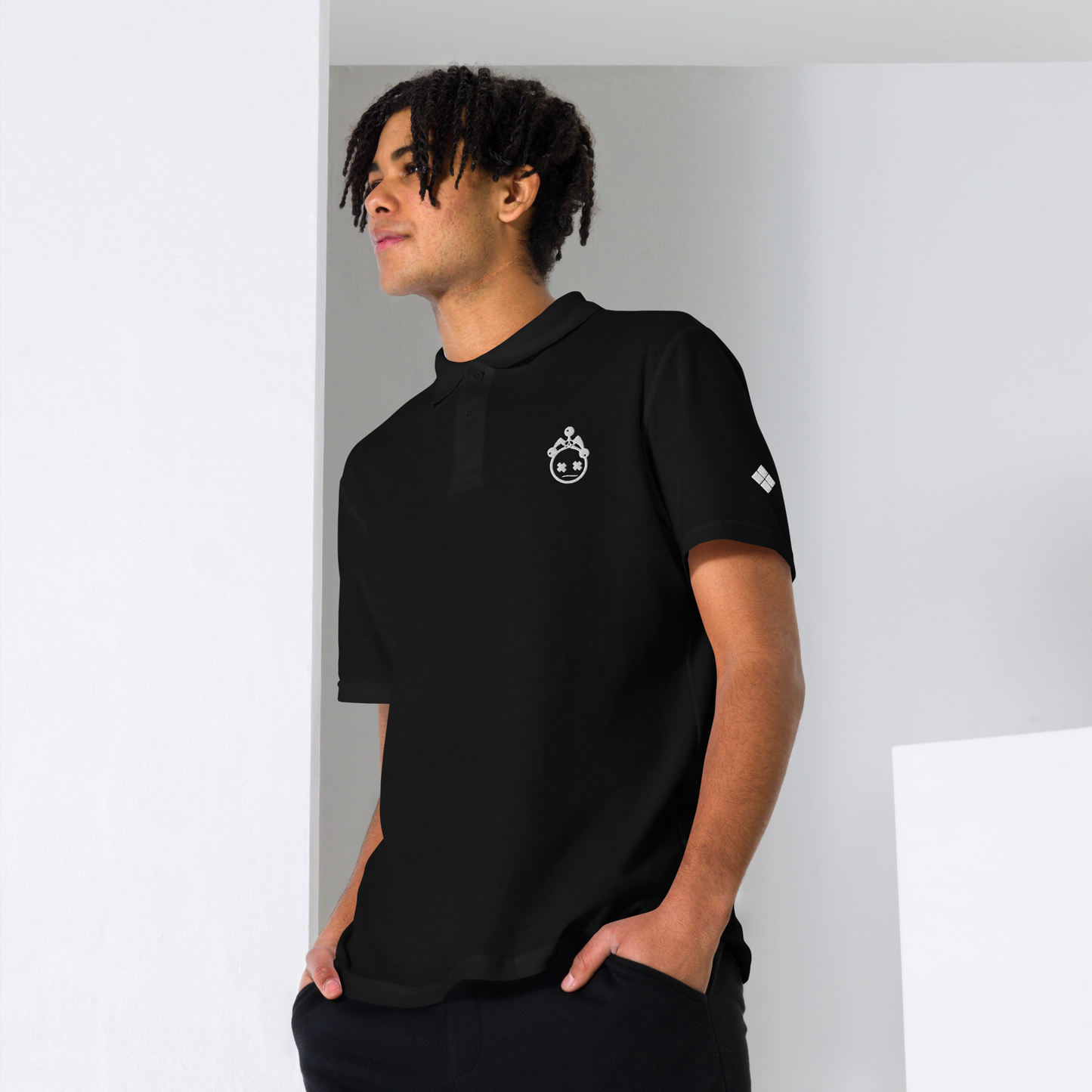 Embroidered Pique Polo Shirt