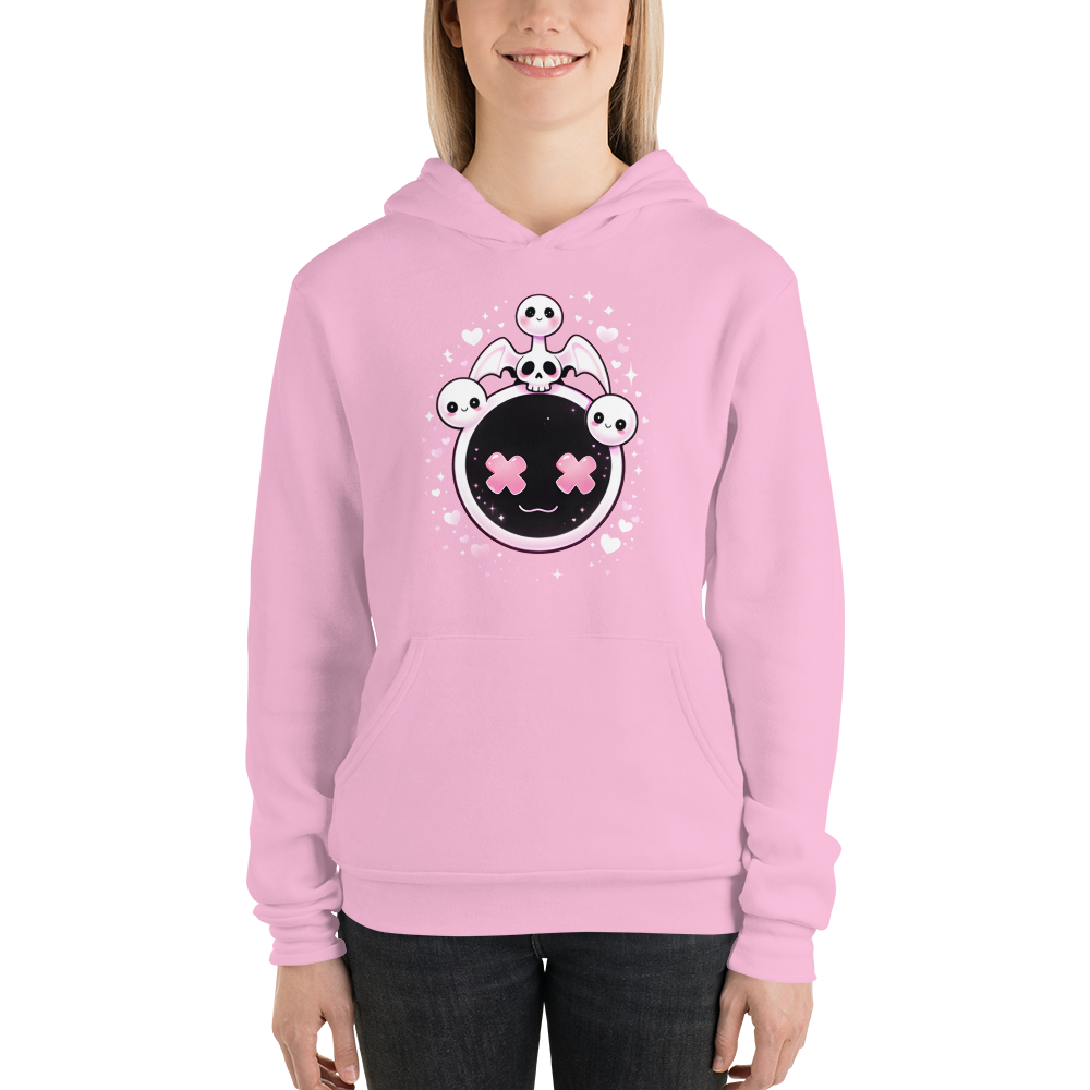 Ladies Pink Jester Hoodie