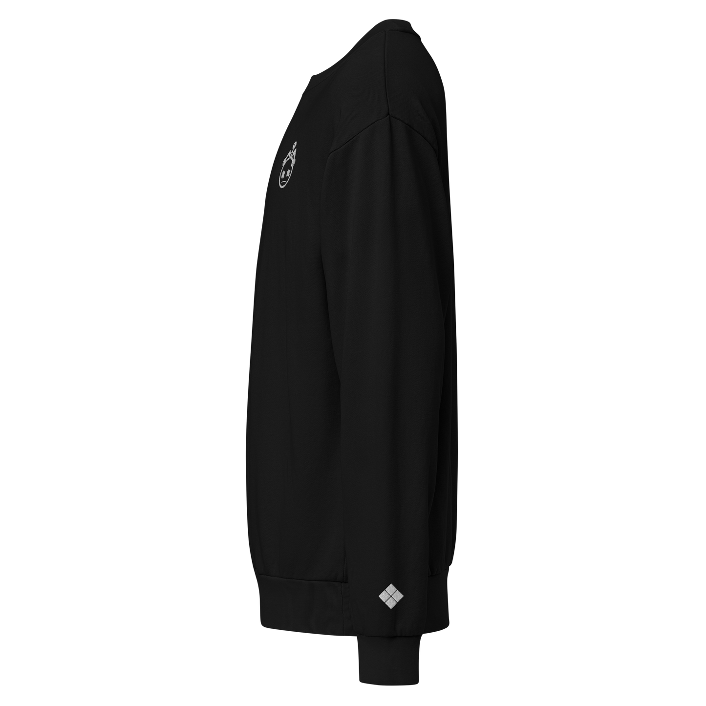 Embroidered Jester Head & Diamonds Sweatshirt