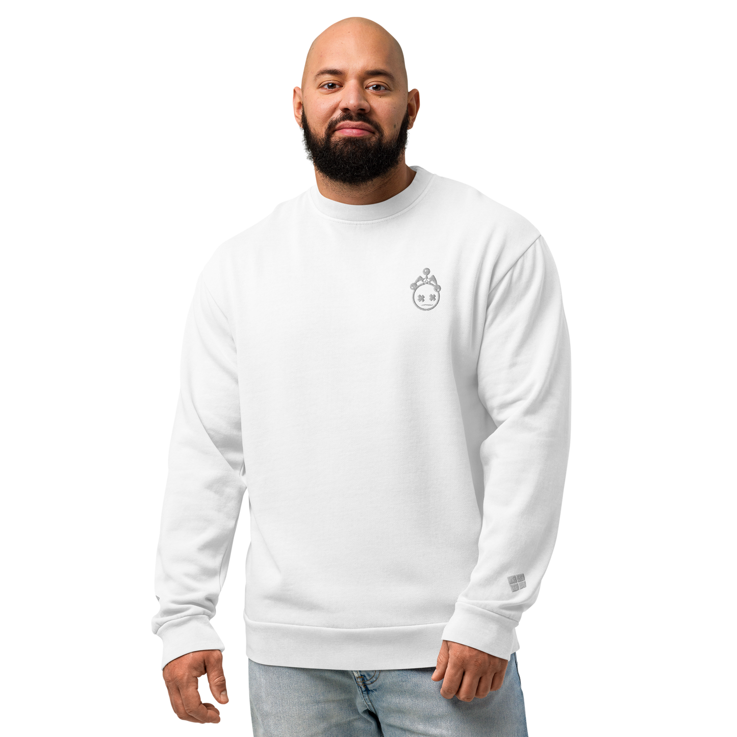 Embroidered Jester Head & Diamonds Sweatshirt