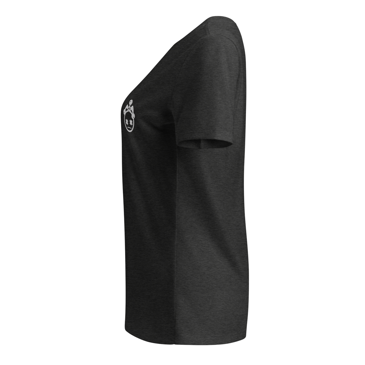 Embroidered Ladies V-neck T-shirt